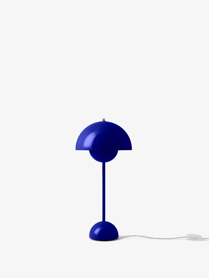 Lámpara de mesa FlowerPot VP3, Cobalt blue &Tradition