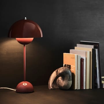 Lámpara de mesa FlowerPot VP3 - rojo-marrón - &Tradition