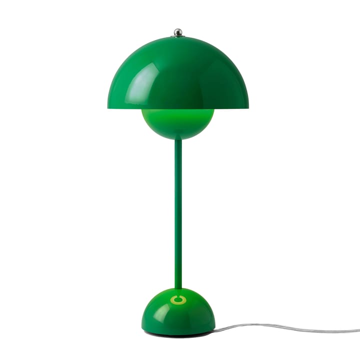 Lámpara de mesa FlowerPot VP3, Signal green &Tradition