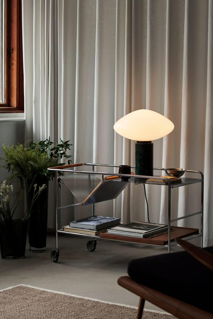 Lámpara de mesa Mist AP17 Ø37 cm, Matt White & Guatemala Verde &Tradition