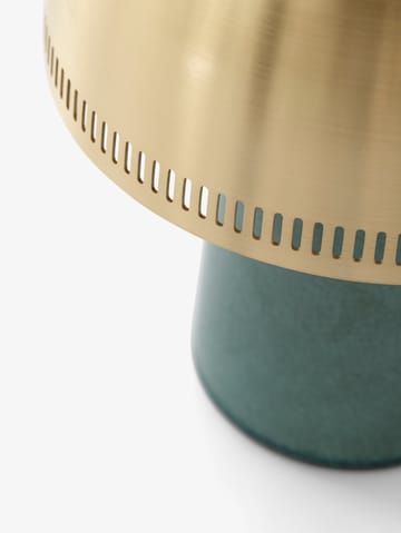 Lámpara de mesa Raku SH8 - Blue Green & Bras - &Tradition