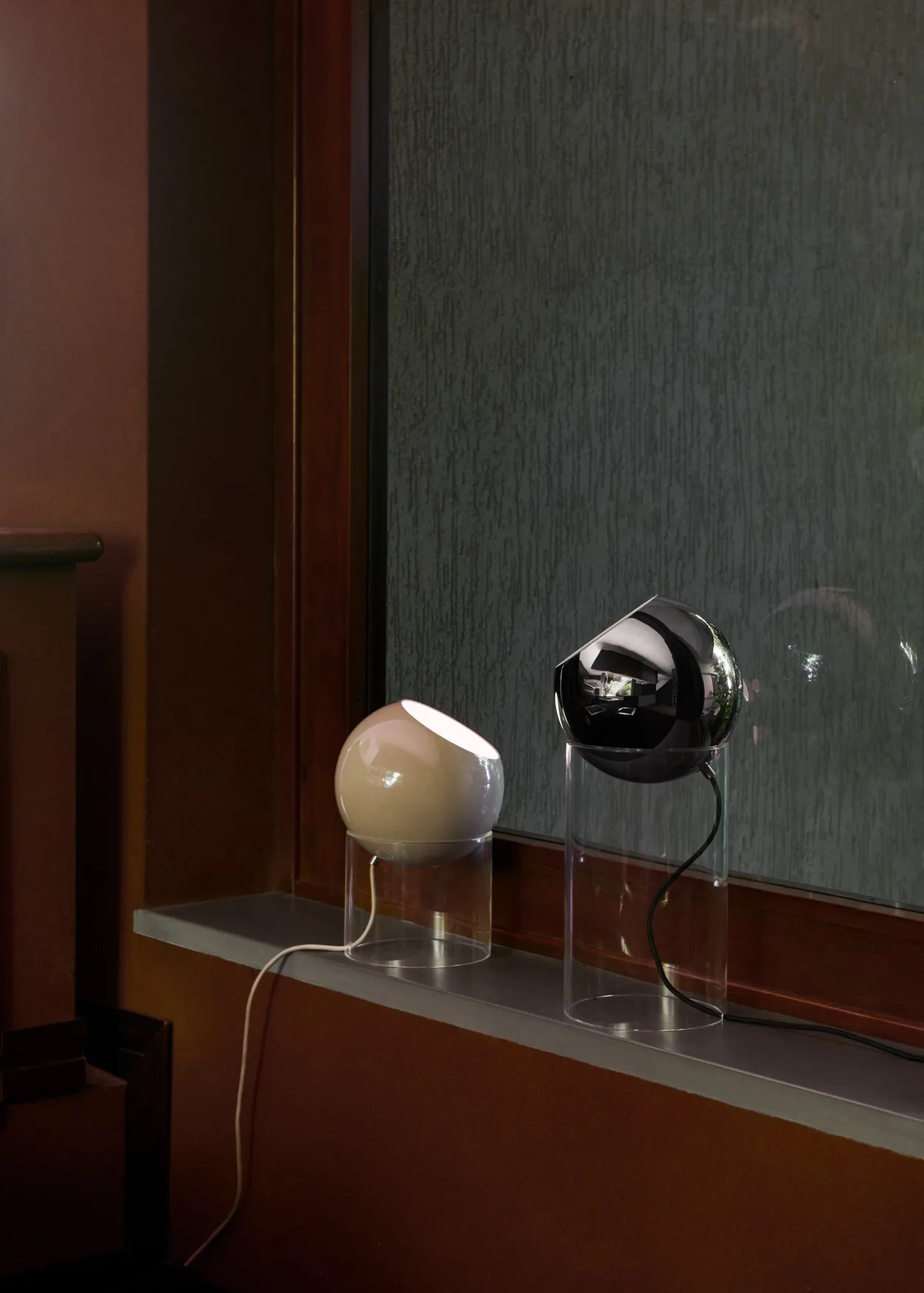 Lámpara de mesa Topan VP13 31,5 cm, Clear-grey beige &Tradition