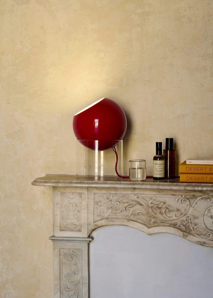 Lámpara de mesa Topan VP13 31,5 cm, Clear-vermilion red &Tradition