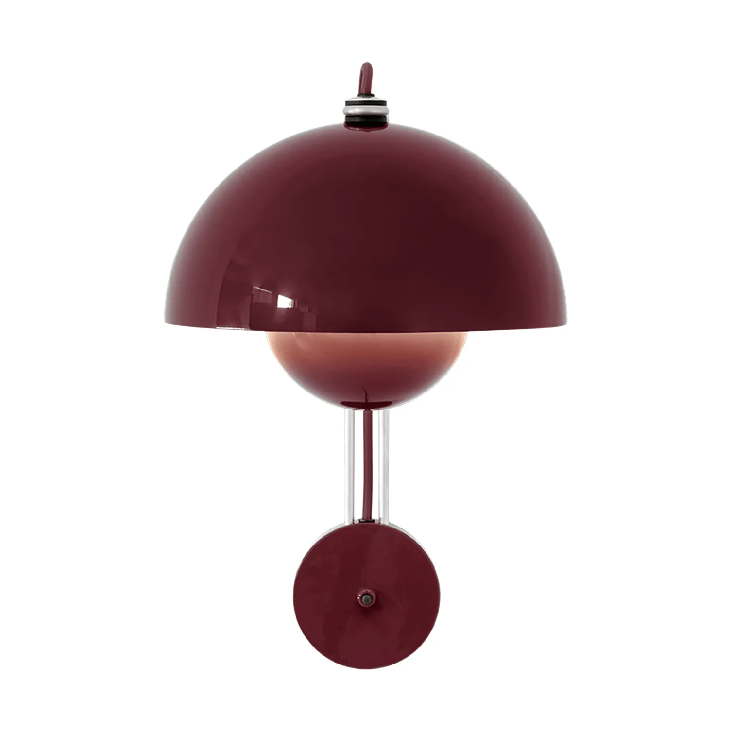 Lámpara de pared Flowerpot VP8, Dark plum &Tradition