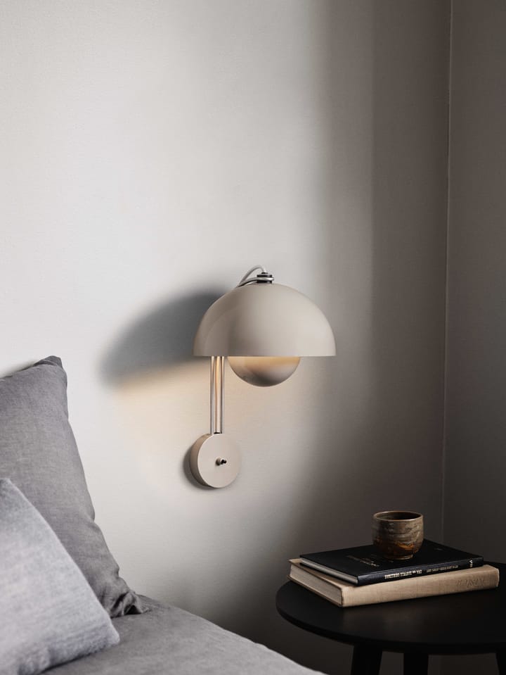 Lámpara de pared Flowerpot VP8, Grey beige &Tradition