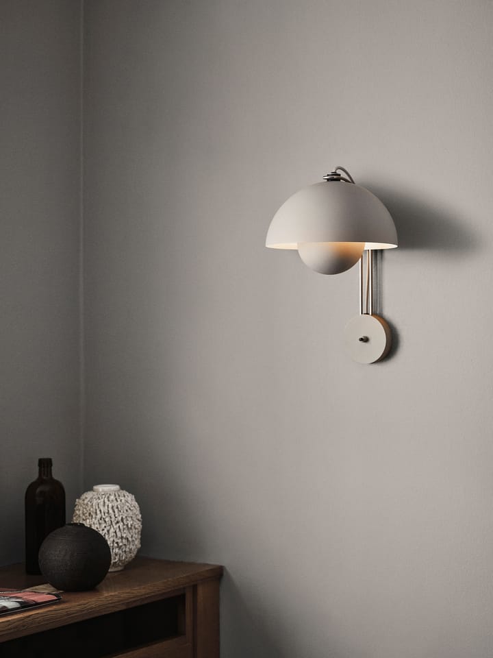 Lámpara de pared Flowerpot VP8, Grey beige &Tradition
