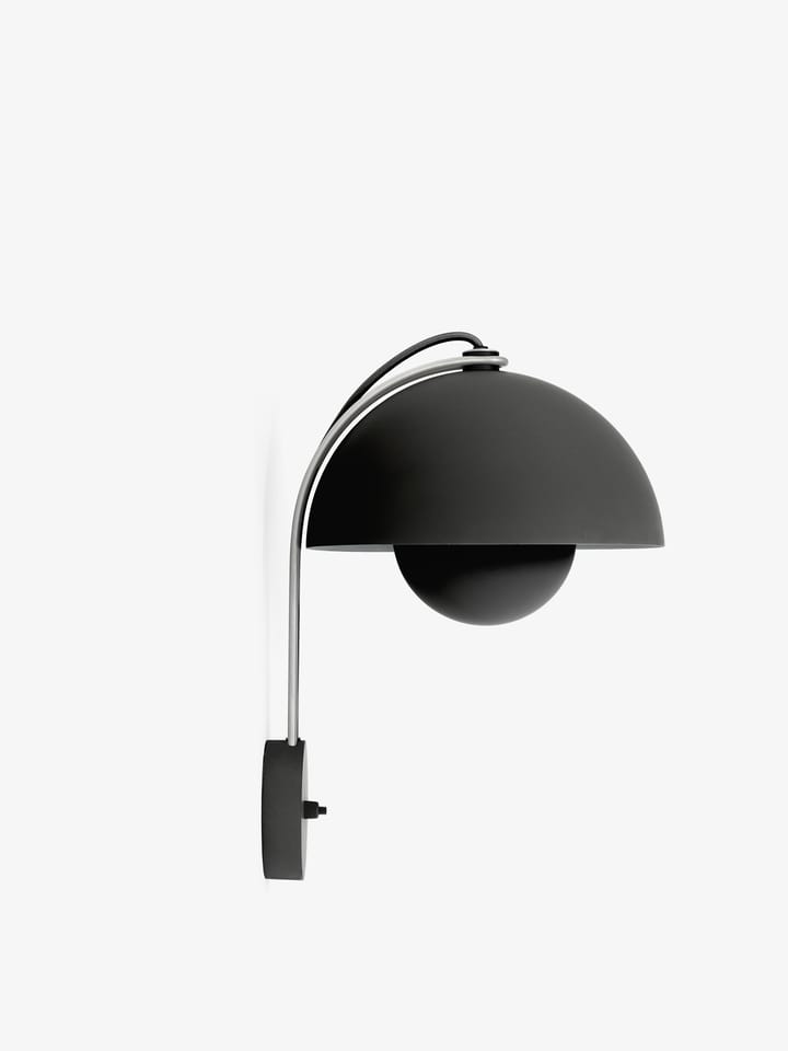 Lámpara de pared Flowerpot VP8, Matt black &Tradition