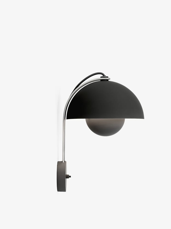 Lámpara de pared Flowerpot VP8, Matt black &Tradition