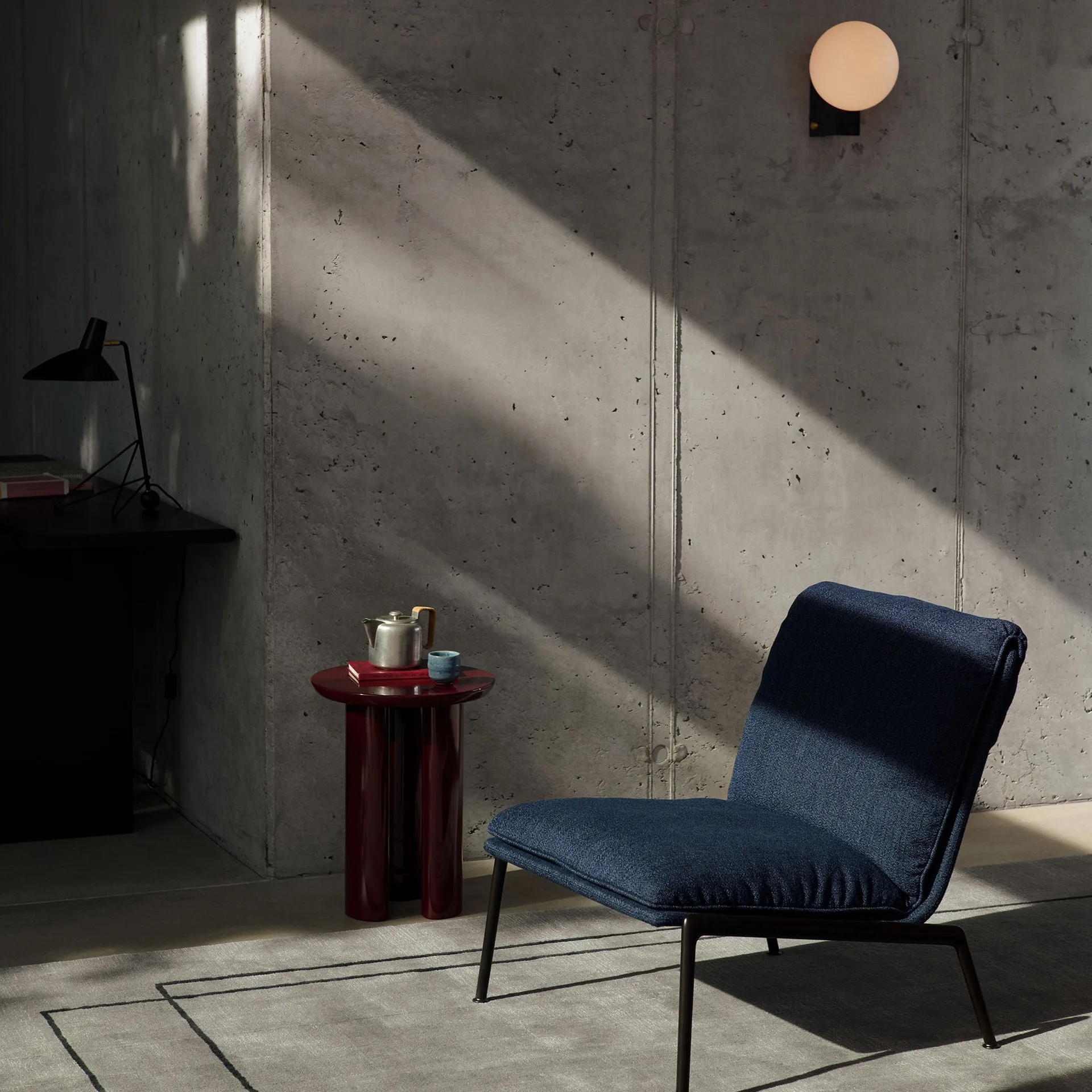 Lámpara de pared Journey SHY2, Steel blue &Tradition