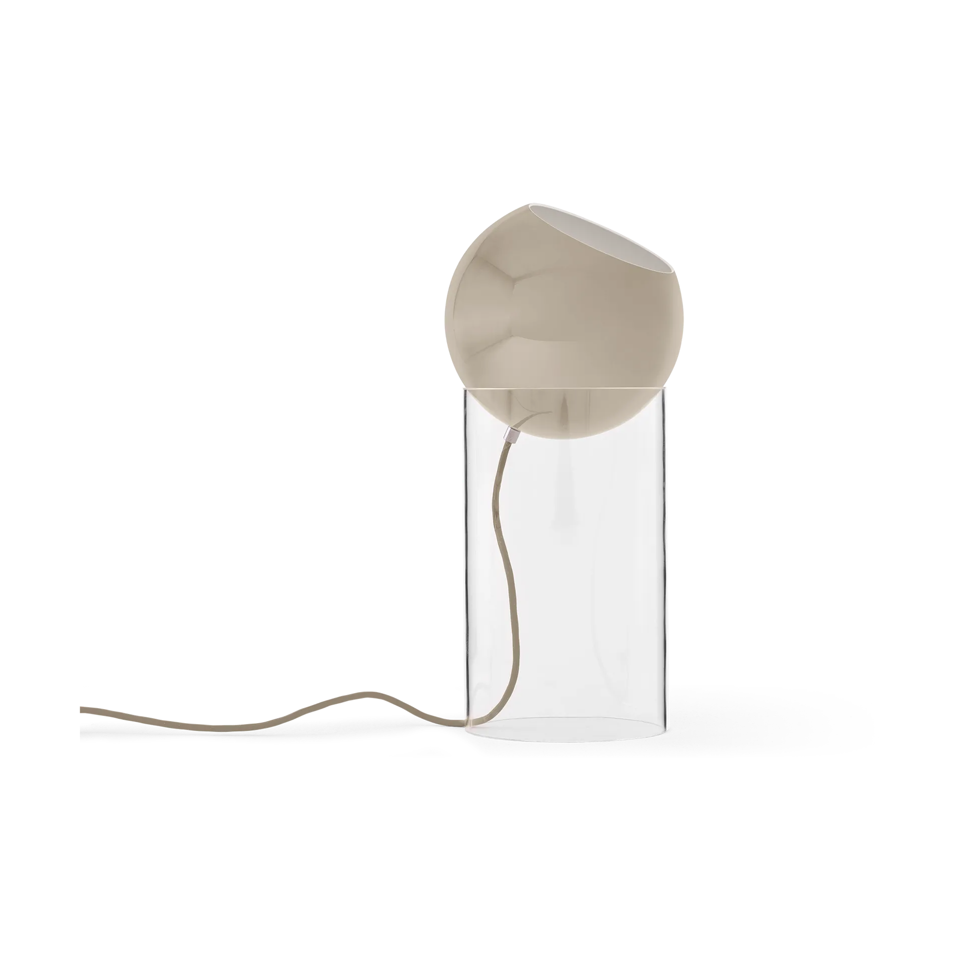 Lámpara de pie Topan VP14 46,5 cm, Clear-grey beige &Tradition