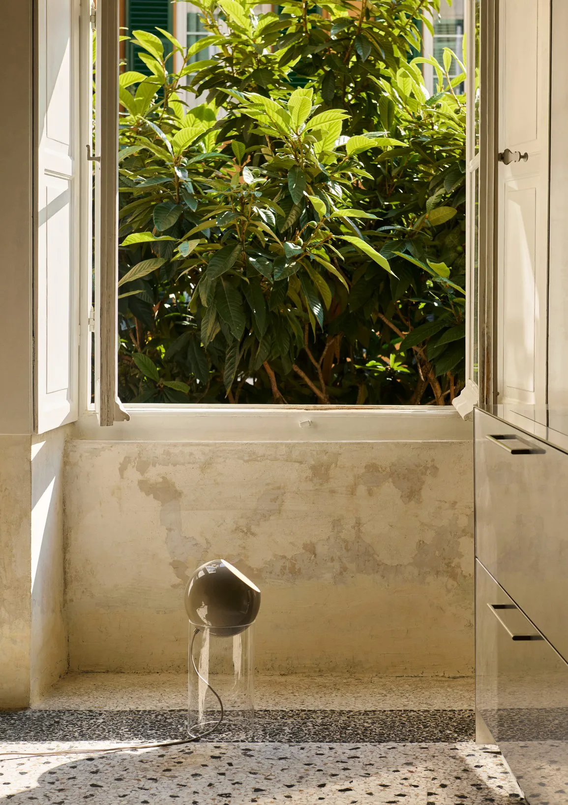 Lámpara de pie Topan VP14 46,5 cm, Clear-grey beige &Tradition