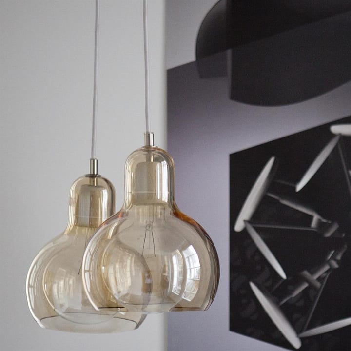 Lámpara de techo Mega Bulb Gold, dorado-vidrio &Tradition