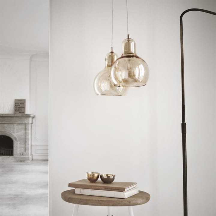 Lámpara de techo Mega Bulb Gold, dorado-vidrio &Tradition