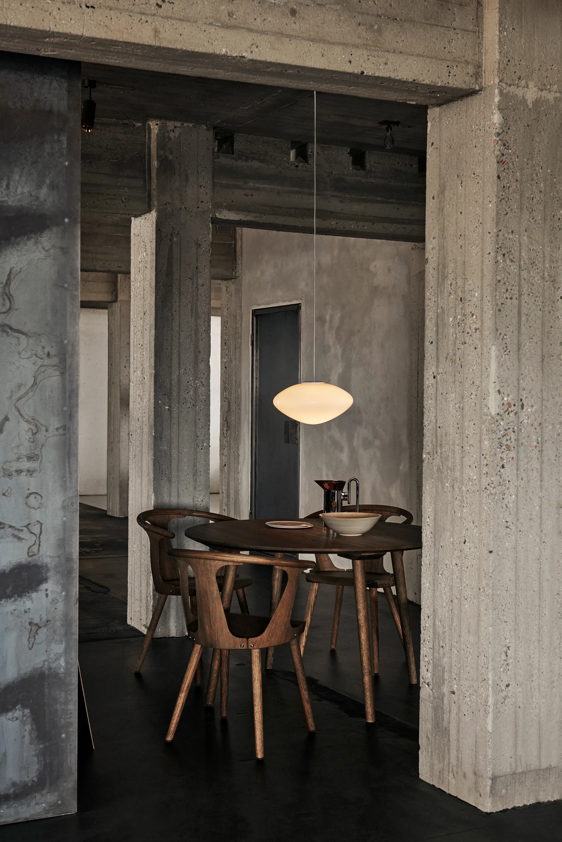 Lámpara de techo Mist AP16 Ø37 cm, Matt White, Glass &Tradition