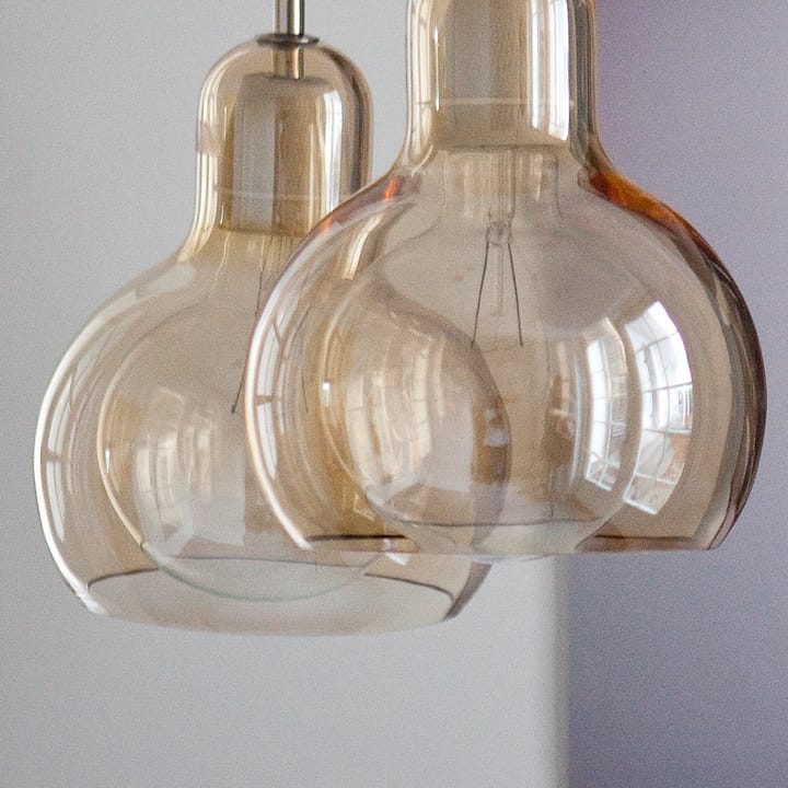 Lámpara techo Mega Bulb, Dorado-cable transparente &Tradition