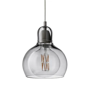 Lámpara techo Mega Bulb - Silver-cable transparente - &Tradition
