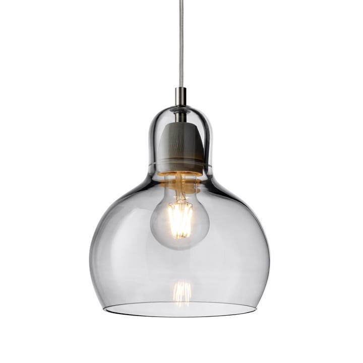 Lámpara techo Mega Bulb, Silver-cable transparente &Tradition