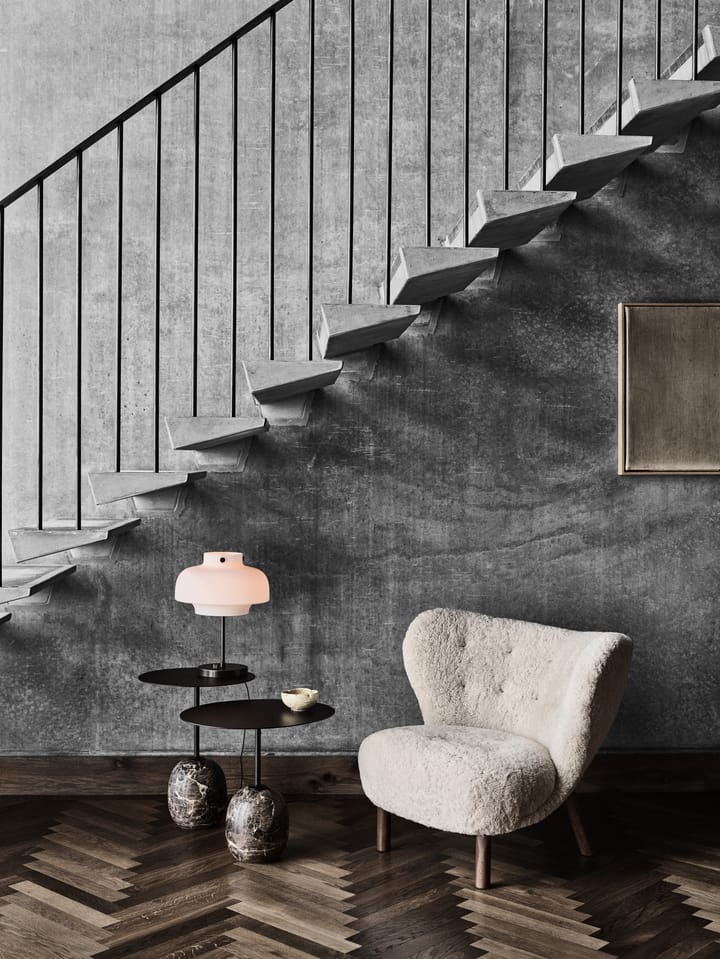 Lato Mesa LN8, Warm black-Emparador marble &Tradition