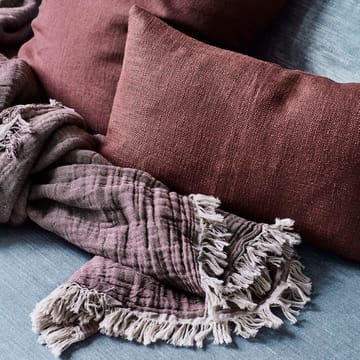 Manta de algodón Collect SC32 140x210 cm - Cloud & Burgundy (beige-rojo) - &Tradition