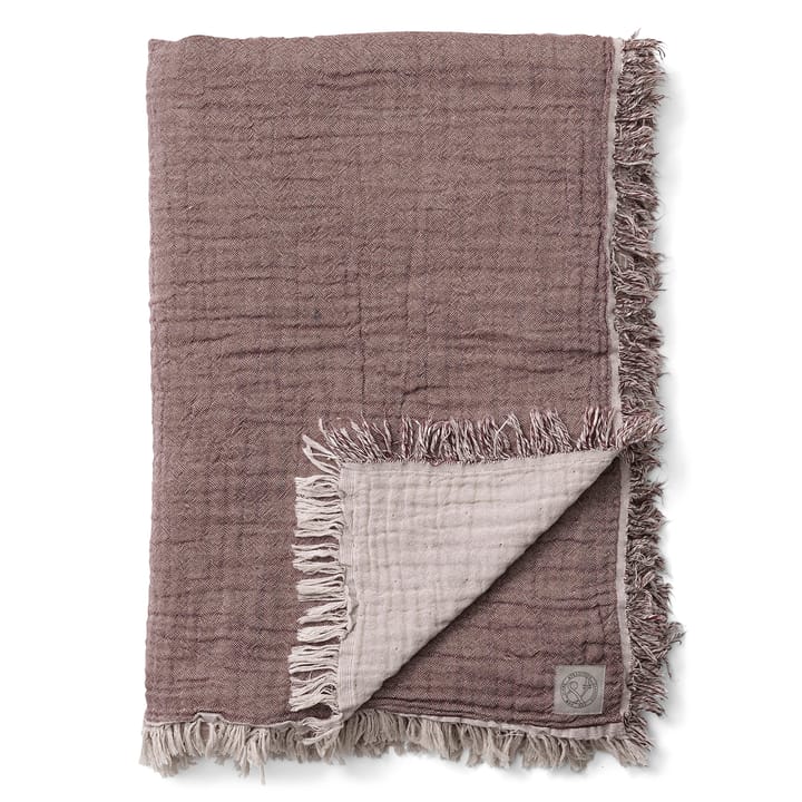 Manta de algodón Collect SC33 260x260 cm - Cloud & Burgundy (beige-rojo) - &Tradition