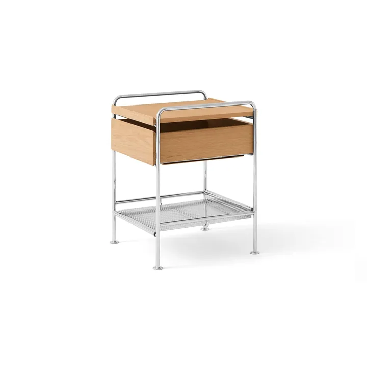 Mesa auxiliar Alima NDS3 - Roble lacado-cromo - &Tradition