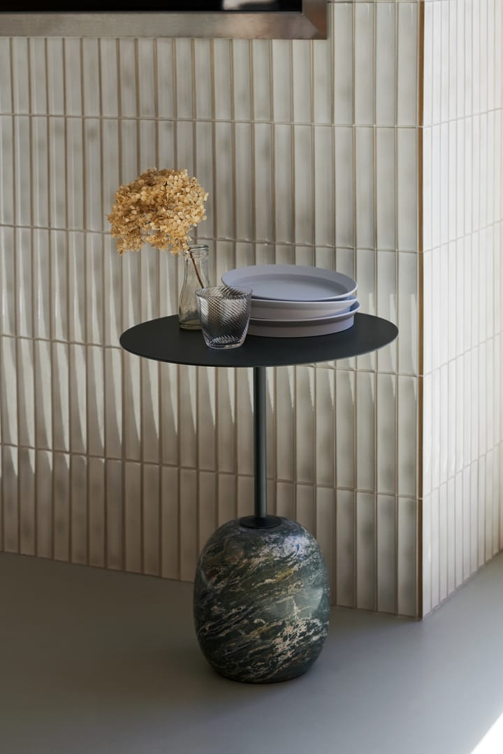 Mesa auxiliar Lato LN9, Deep Green-Verde Alpi Marble &Tradition