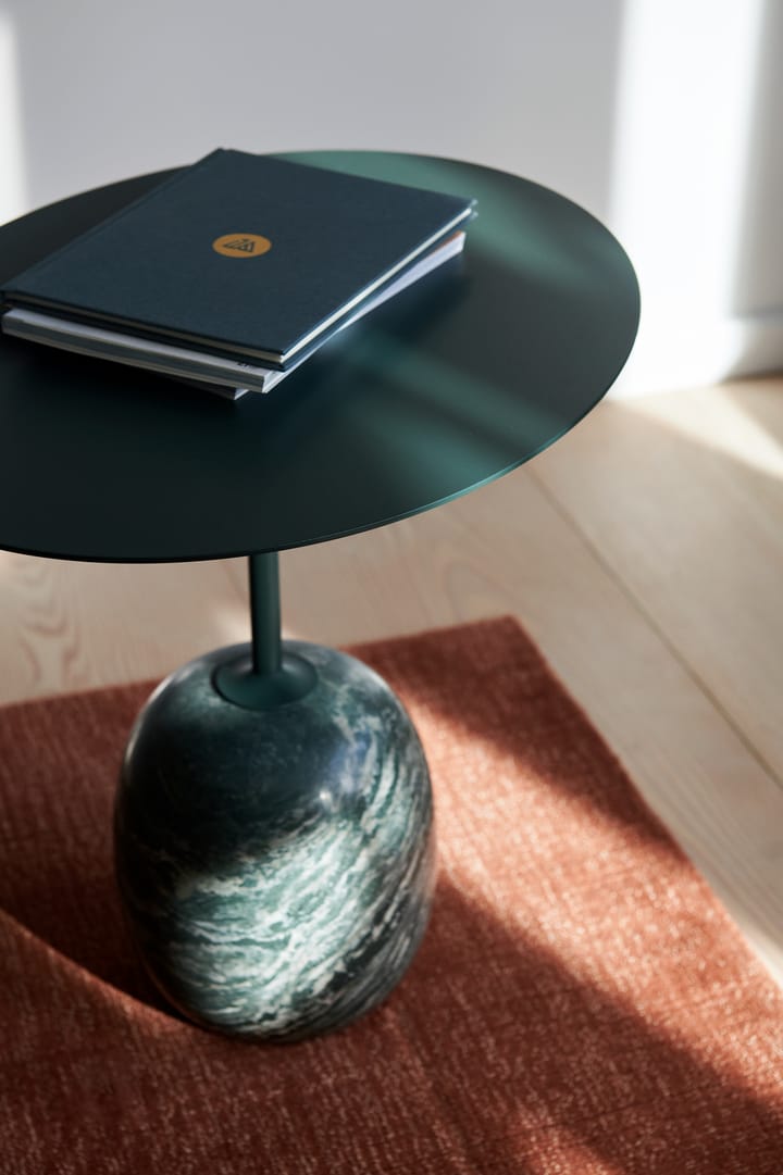 Mesa auxiliar Lato LN9, Deep Green-Verde Alpi Marble &Tradition