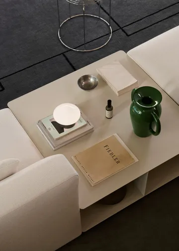 Mesa de centro Develius EV3 - Steel ivory, Ø89 × 40 cm - &Tradition