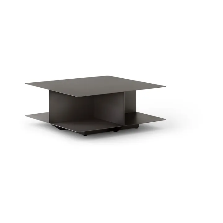 Mesa de centro Develius EV3 - Steel stone grey, Ø89 × 40 cm - &Tradition