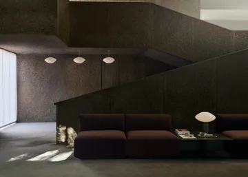 Mesa de centro Develius EV3 - Steel stone grey, Ø89 × 40 cm - &Tradition