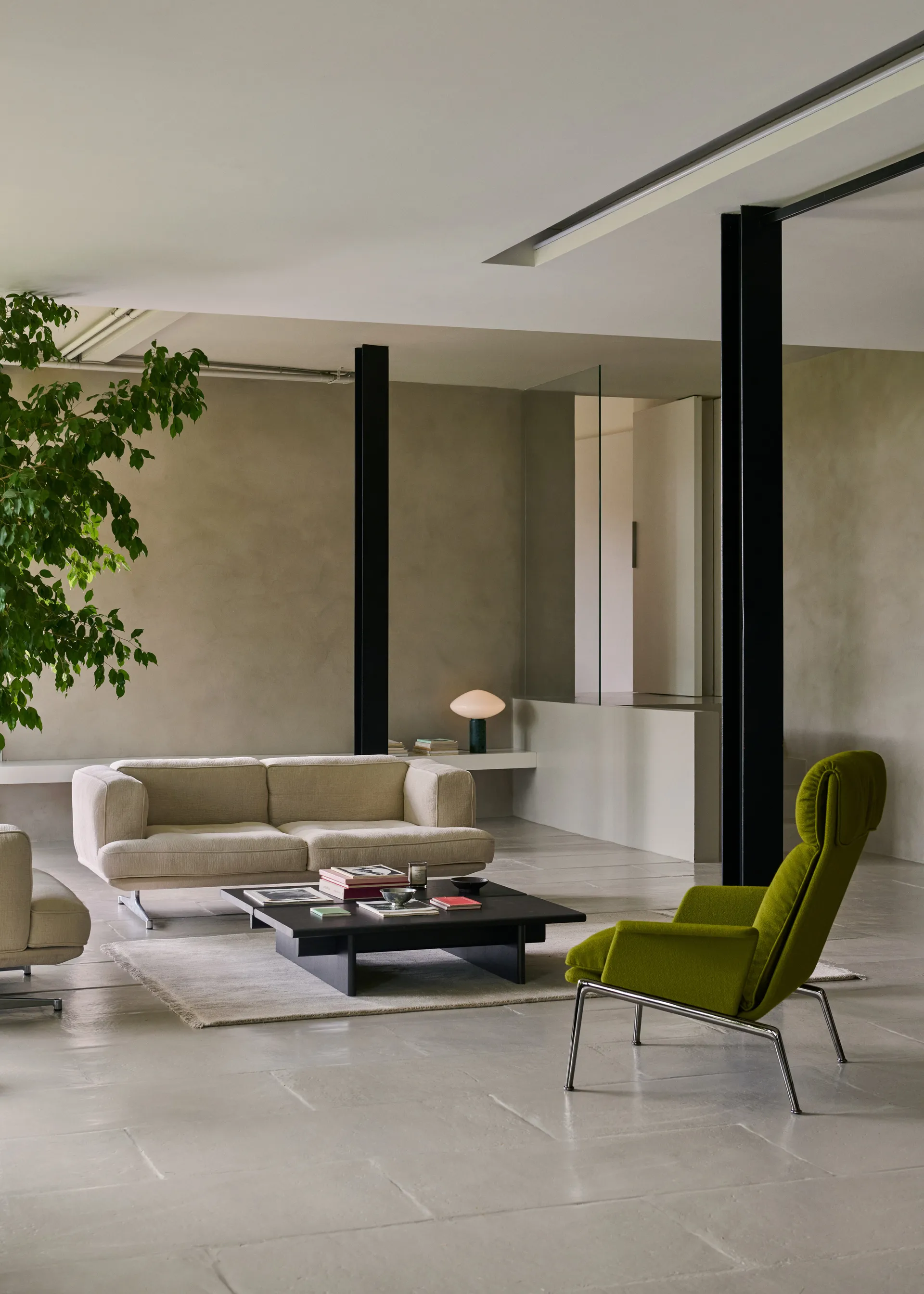 Mesa de centro Ita OS4 110x110 cm, Dark stained oak &Tradition