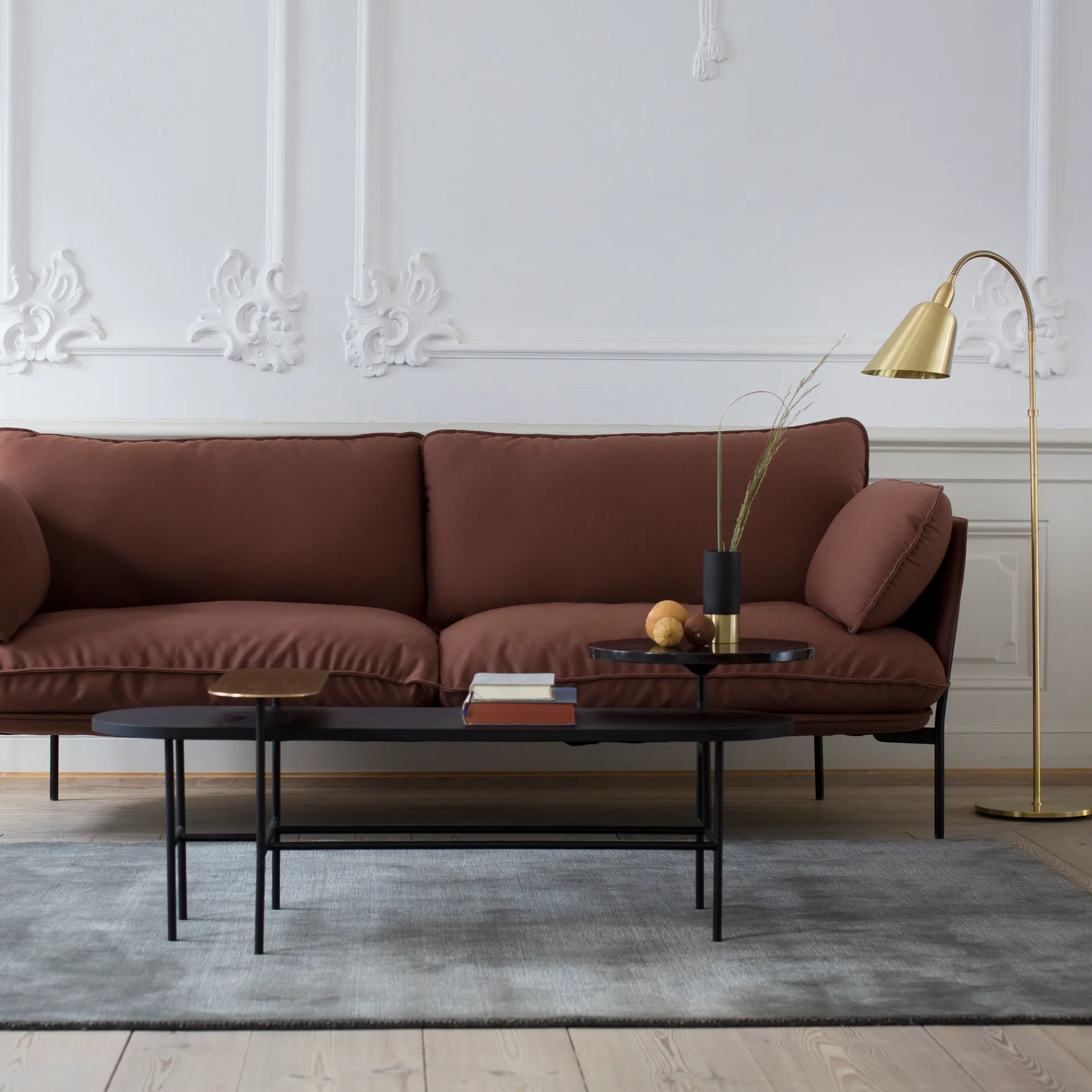 Mesa de centro Palette JH7, Negro &Tradition