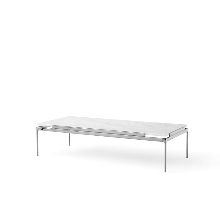 Mesa de centro Sett LN12 - Bianco carrara-dark chrome - &Tradition