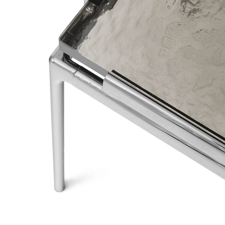 Mesa de centro Sett LN12, Smoked cast glass-dark chrome &Tradition
