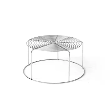 Mesa de centro Wire VP17 - Acero inoxidable, Ø74x36 cm - &Tradition