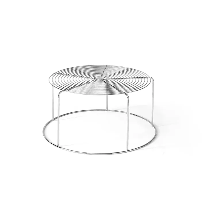 Mesa de centro Wire VP17 - Acero inoxidable, Ø74x36 cm - &Tradition