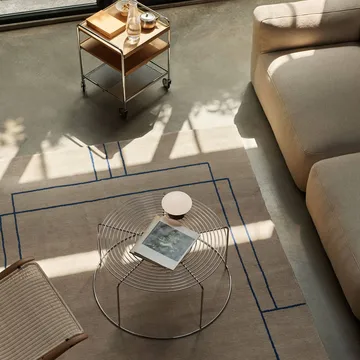 Mesa de centro Wire VP17 - Acero inoxidable, Ø74x36 cm - &Tradition