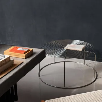 Mesa de centro Wire VP17 - Acero inoxidable, Ø74x36 cm - &Tradition