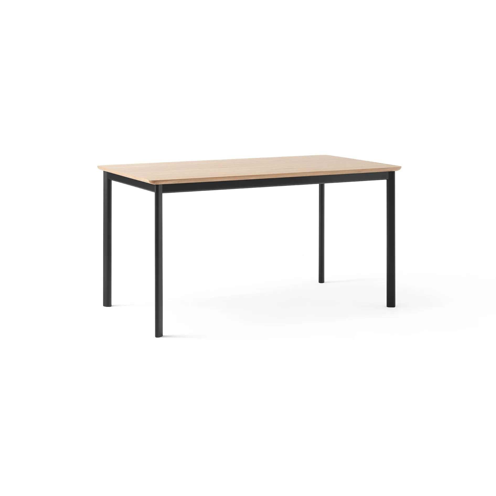 Mesa de comedor Drip HW115 83x143 cm, Black frame-clear lacq. oak &Tradition