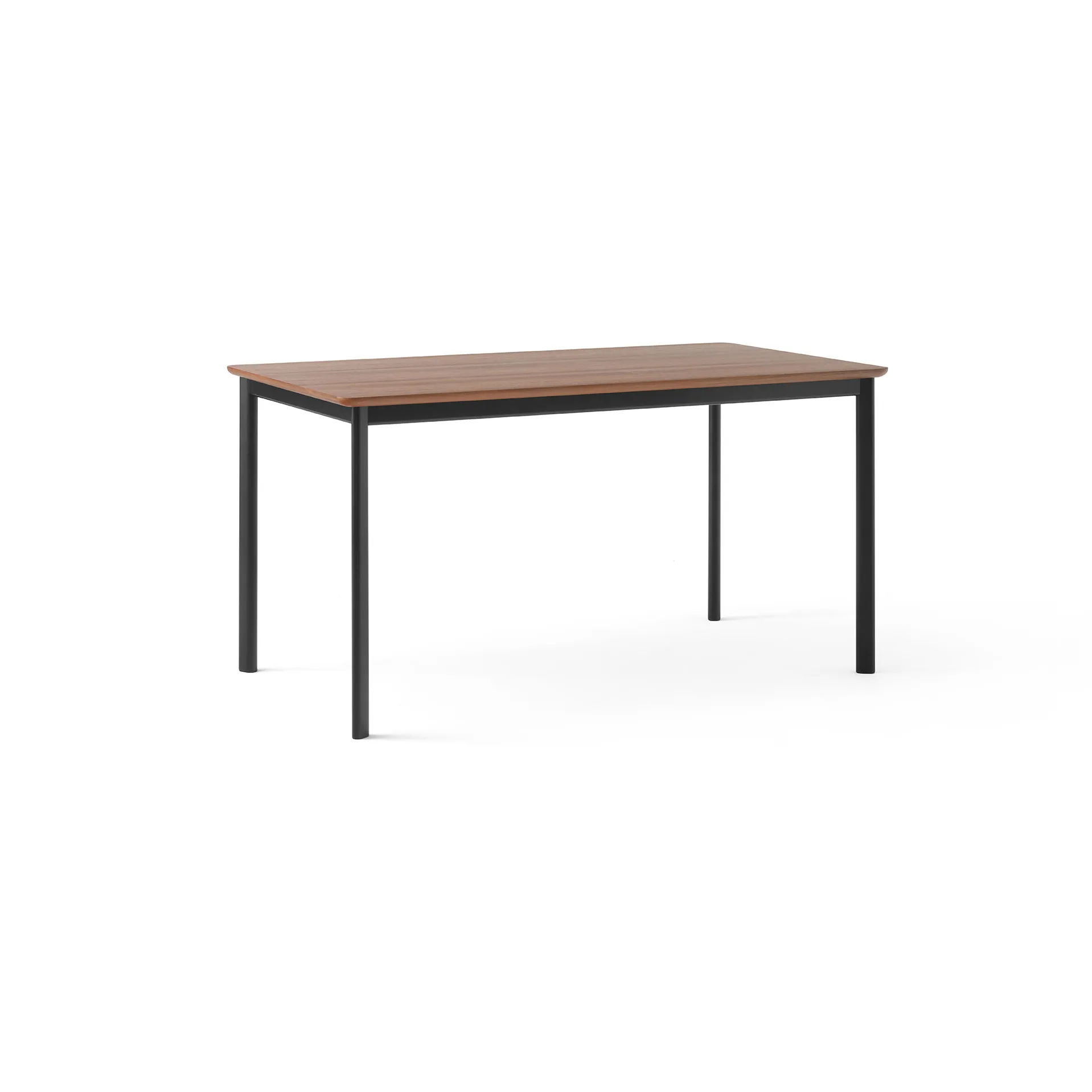 Mesa de comedor Drip HW115 83x143 cm, Black frame-clear lacq. walnut &Tradition