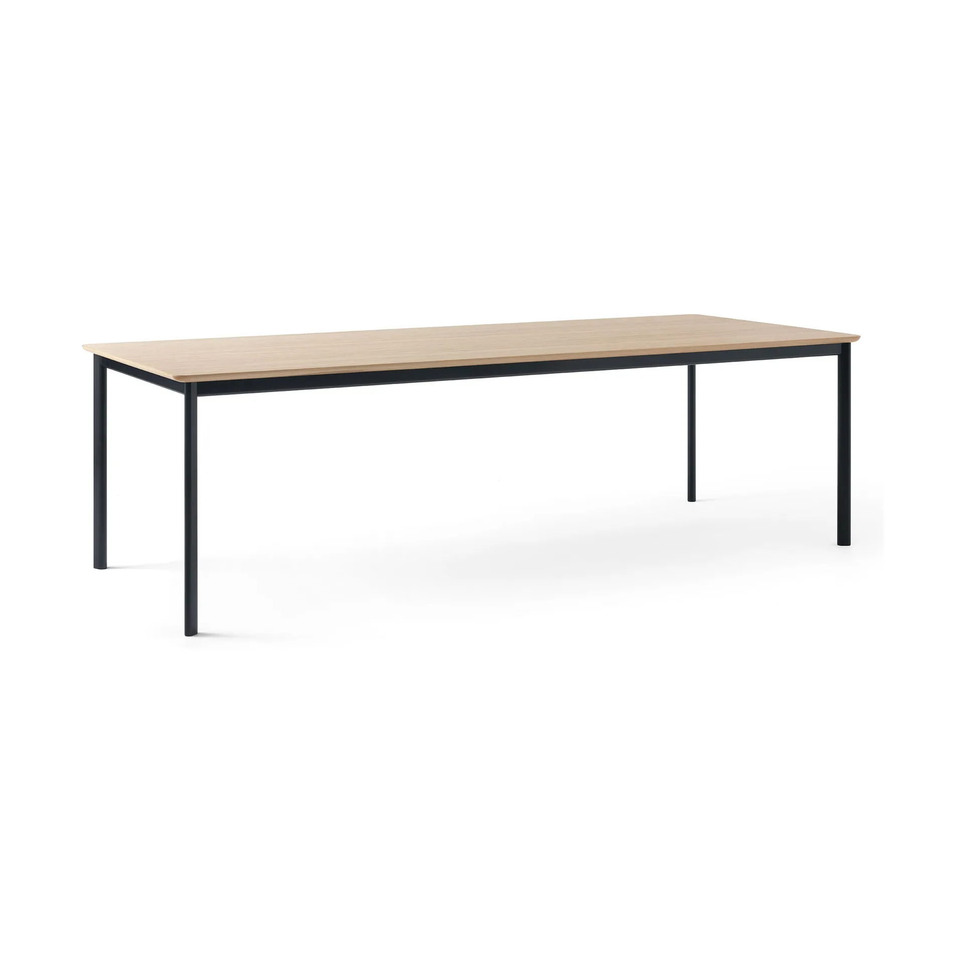 Mesa de comedor Drip HW117 103x253 cm, Black frame-clear lacq. oak &Tradition