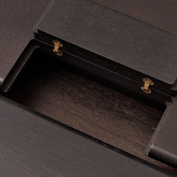 Mesa de comedor Ita OS1 con gestión de cables 95x200 cm, Dark stained oak &Tradition