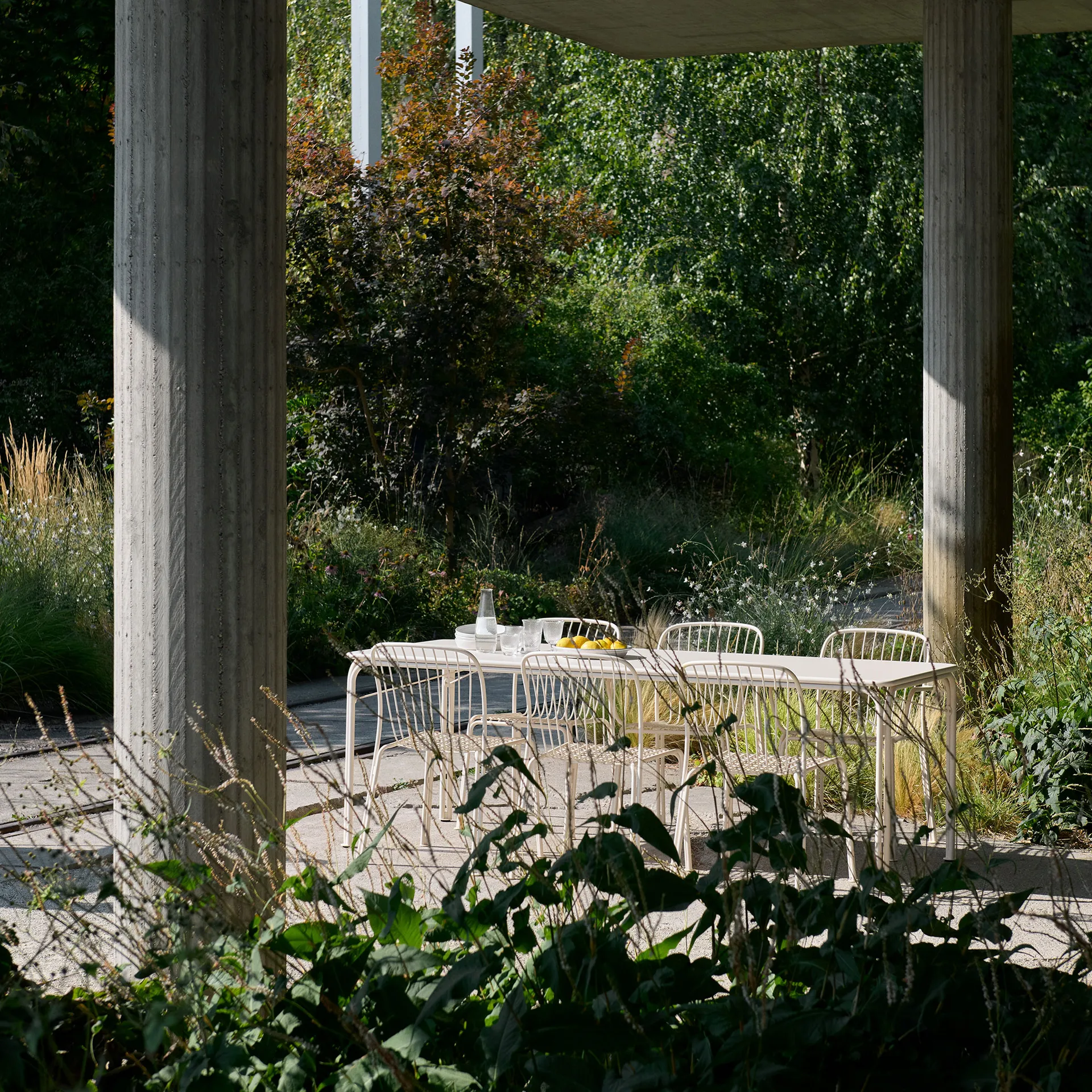 Mesa de comedor Thorvald Outdoor SC99, 220 cm, Ivory &Tradition