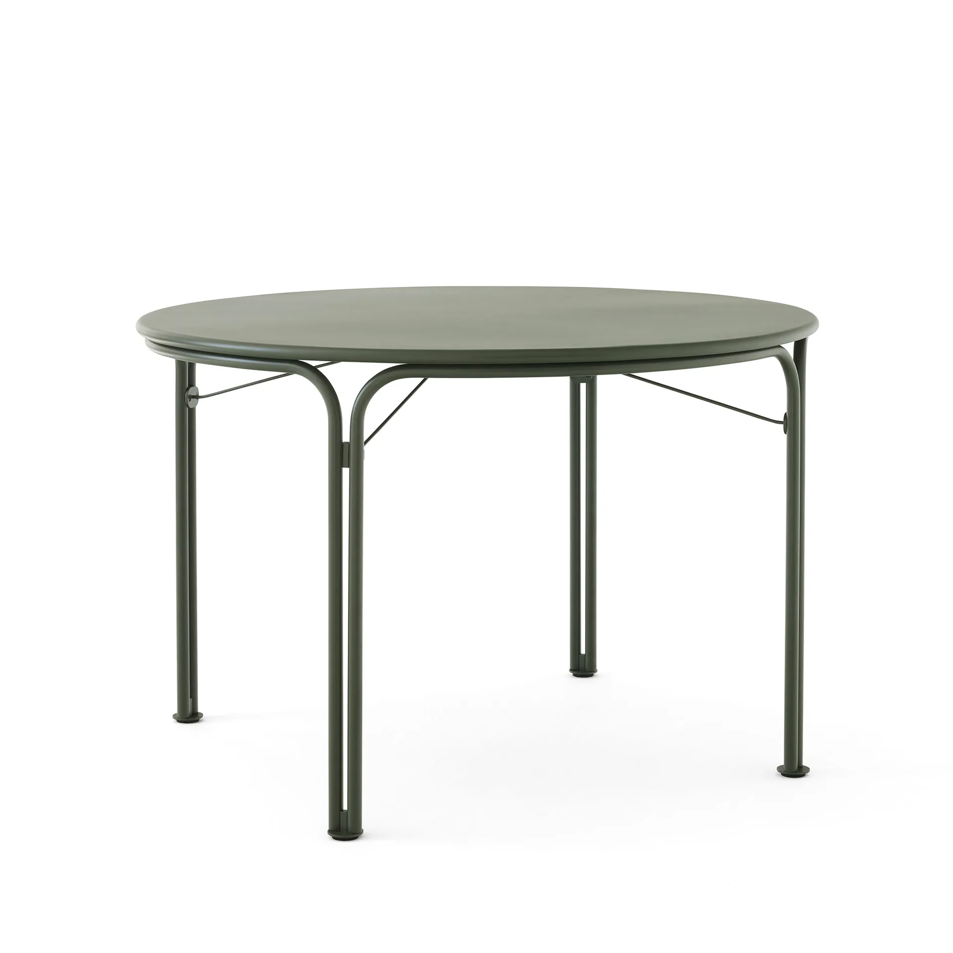 Mesa de comedor Thorvald SC98 Ø115 cm, Bronze green &Tradition