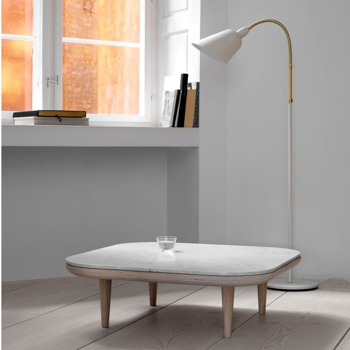 Mesa Fly SC4, Roble aceitado claro + mármol blanco &Tradition