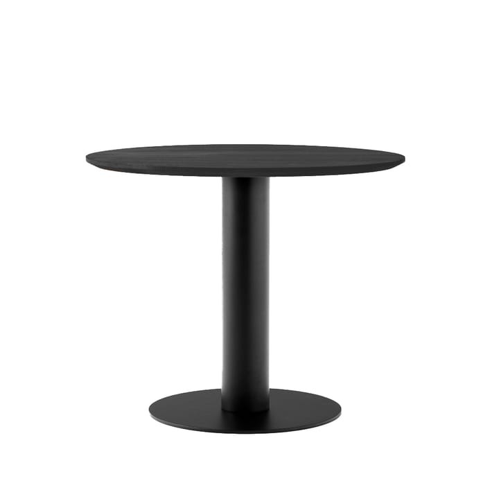 Mesa In Between SK11 - Roble lacado negro, base de metal negro mate - &Tradition