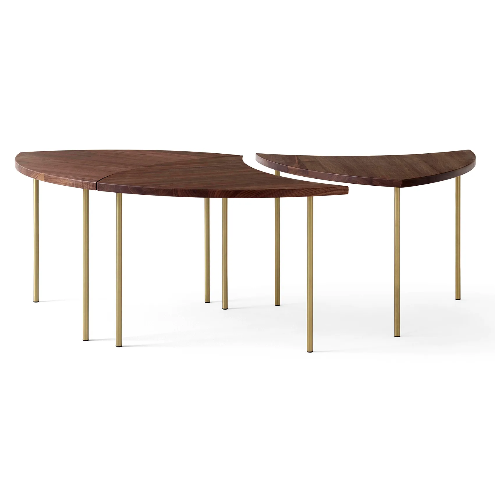 Mesa lateral Pinwheel HM7, Nogal &Tradition