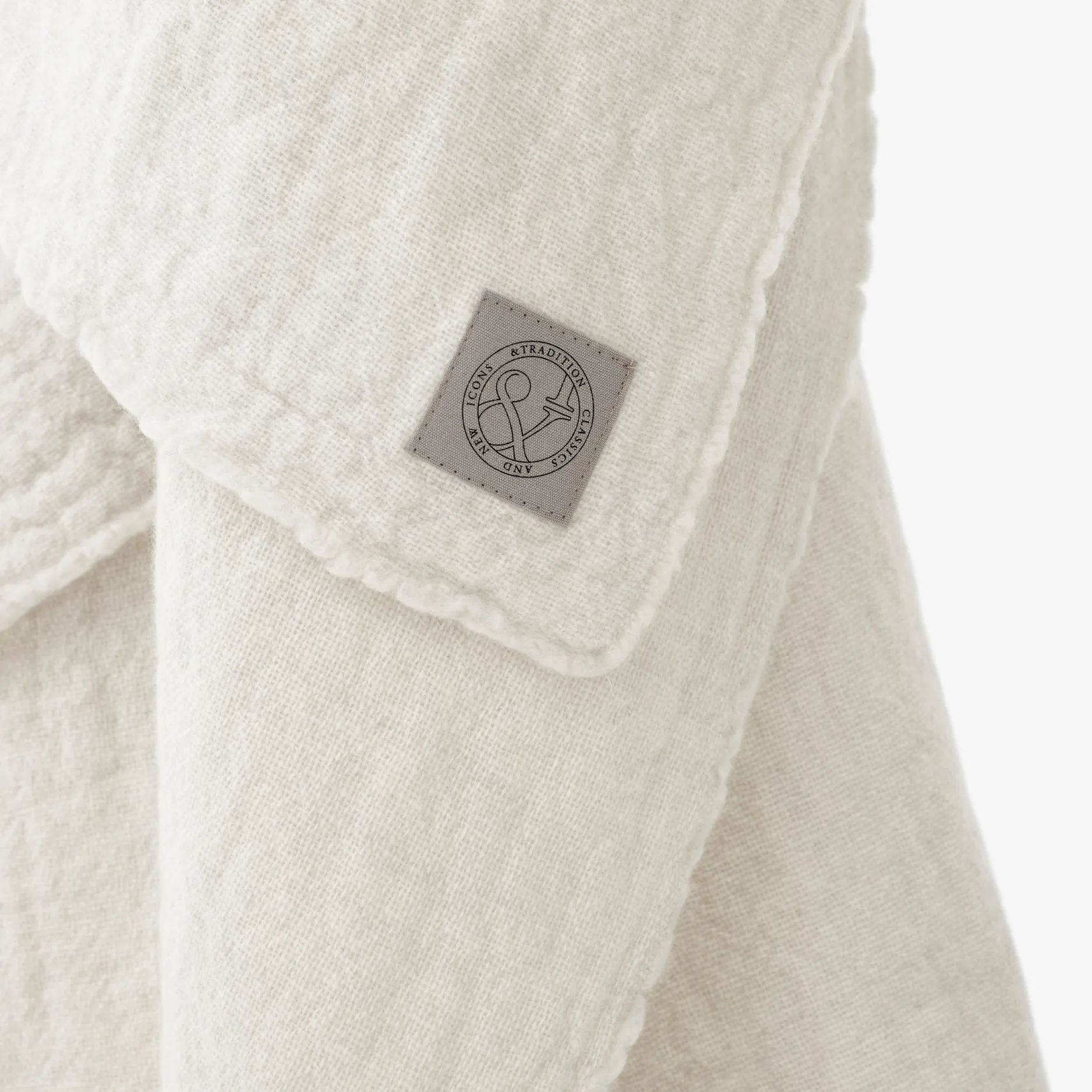 Plaid de lana Collect SC34 130x180 cm, Cloud & Milk &Tradition