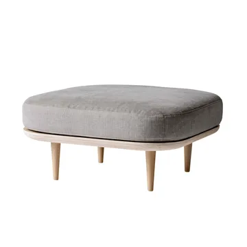 Puff para sentarse Fly SC9 - roble barnizado claro + tela beige - &Tradition
