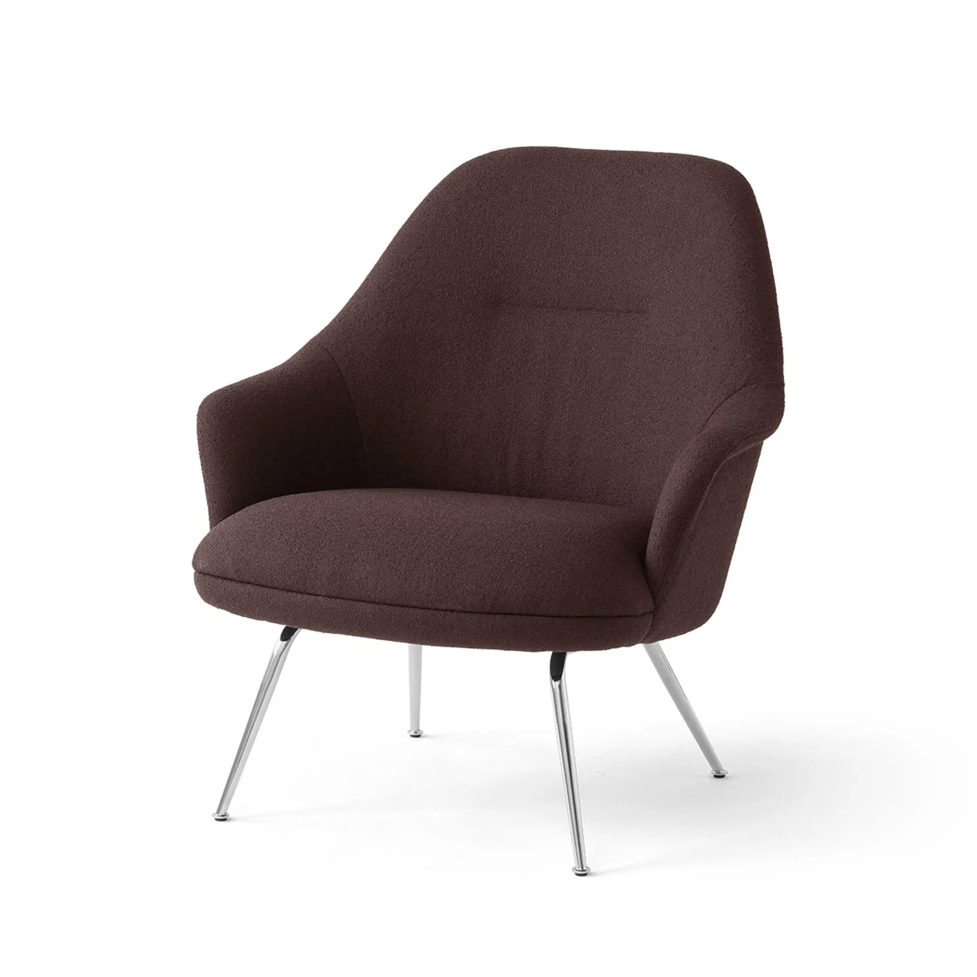 Rely HW139 lounge chair, Saxion 0397-cromo &Tradition